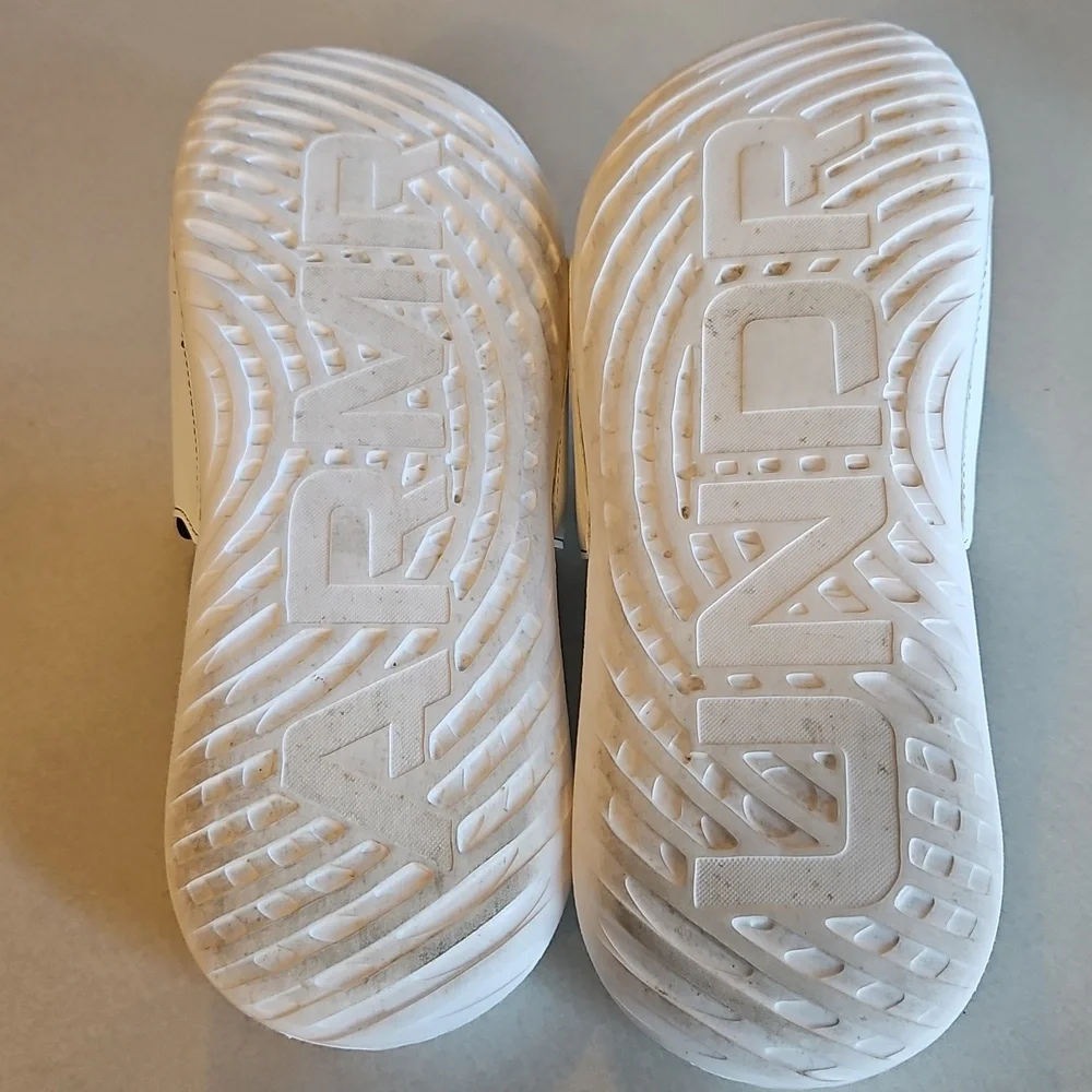 White Under Armour Slides